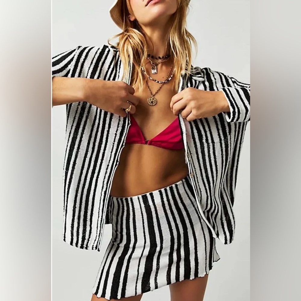 Nwot Free People Beach Bash Sweater Set